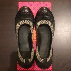 Tory Burch Gabby Flat black, sz 8.5